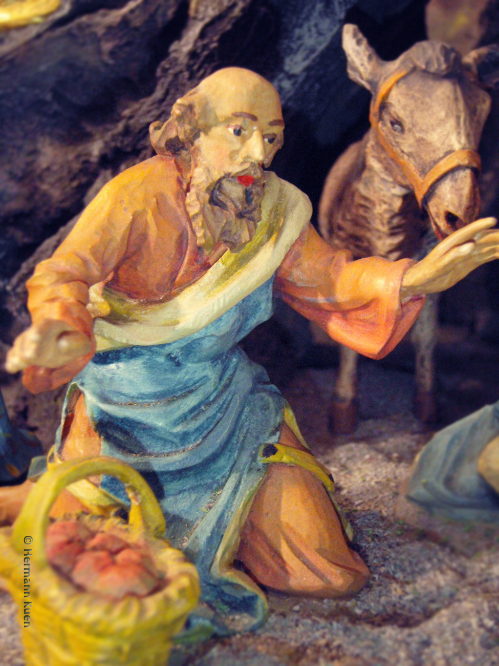 Gruppen Geburtsgruppe kniender Hirte