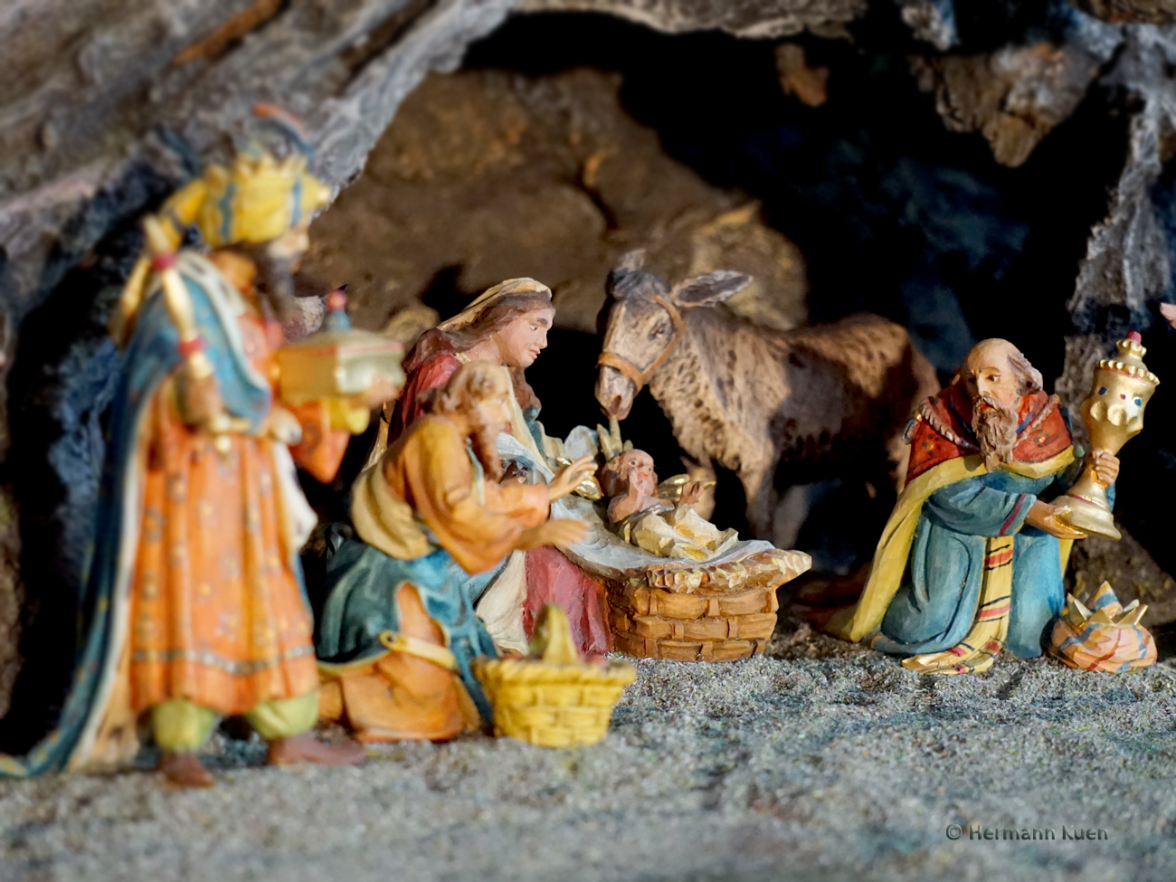 Gruppen Geburtsgruppe kniender Koenig