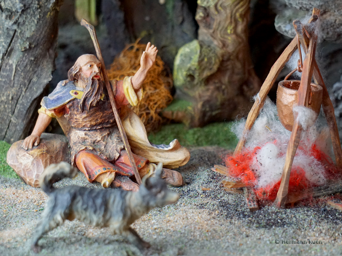 Gruppen Verkündigungsgruppe sitzender Hirte2